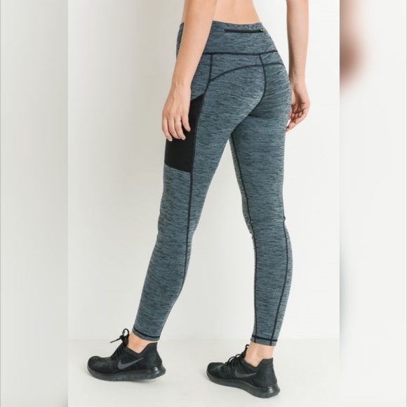 Marle Grey Mesh Pocket Full Leggings - Picture 2 of 6